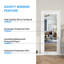 Portes intérieures peu encombrantes, miroir en bois aggloméré 32 po x 80 po pour la maison