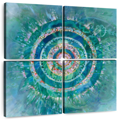 Mandala bleu sarcelle Kerner
