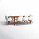 Anautica 88'' Rectangular 8 - Person Outdoor Dining Set