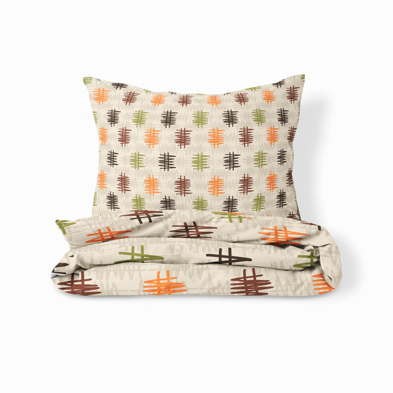 Abstract Duvet Cover, King Duvet Cover + 2 King Shams
