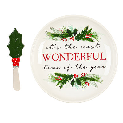 Plateau en céramique The Holiday Aisle® Josheph