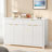 Lateasa Fluted Sideboard with Drawers, Doors & Adjustable Shelves-114114613