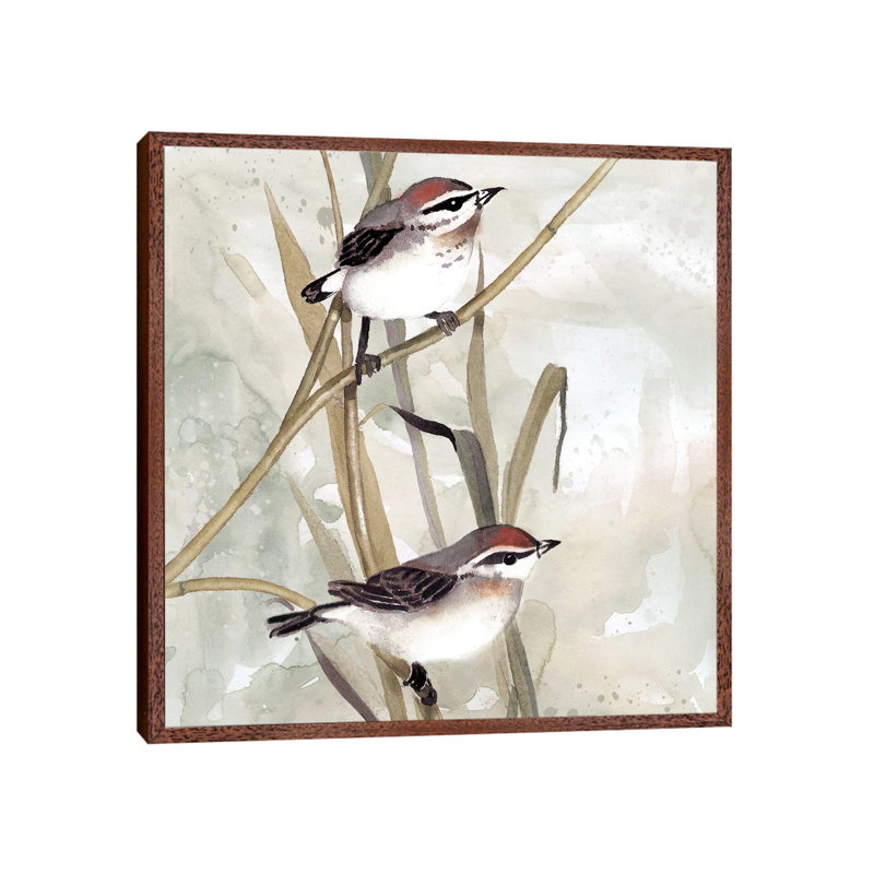 Neutral Spring I by Carol Robinson - Print on Canvas, Classic Brown Wood Framed, 45.72 cm H x 45.72 cm W x 1.91 cm D