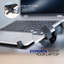 Support de bureau pour ordinateur portable à bras pneumatique