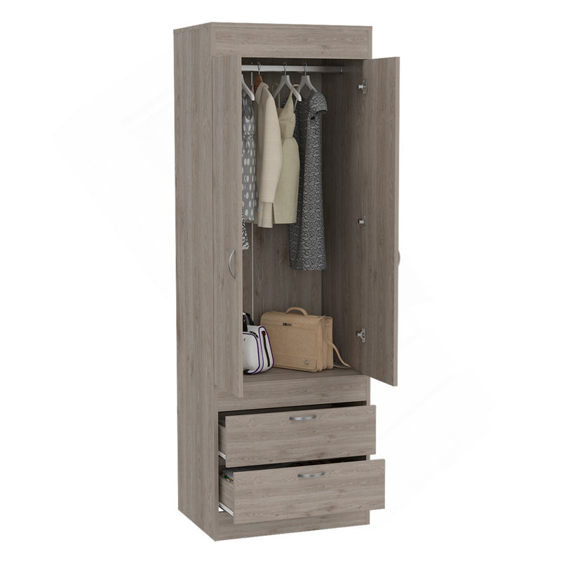 Armoire Tarento, chambre, gris clair, Gris clair