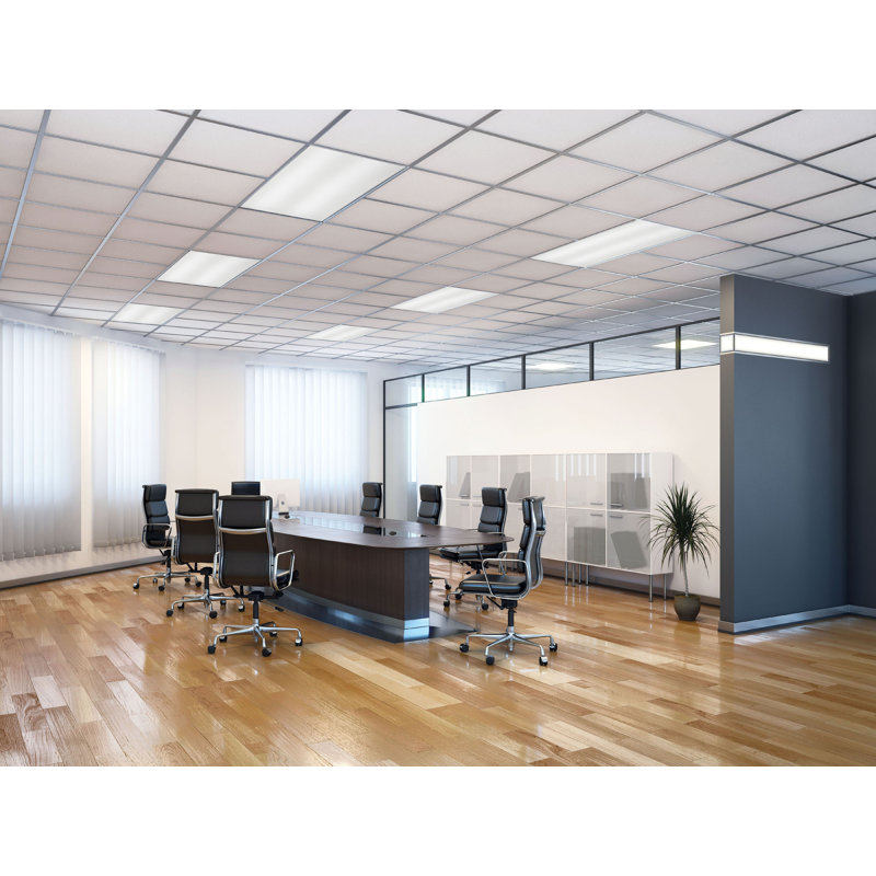 White 48-Inch LED Fluorescent Indoor/Outdoor Troffer Light