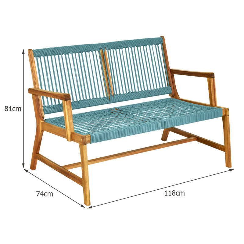 Osawatomie Outdoor Bench, Gray