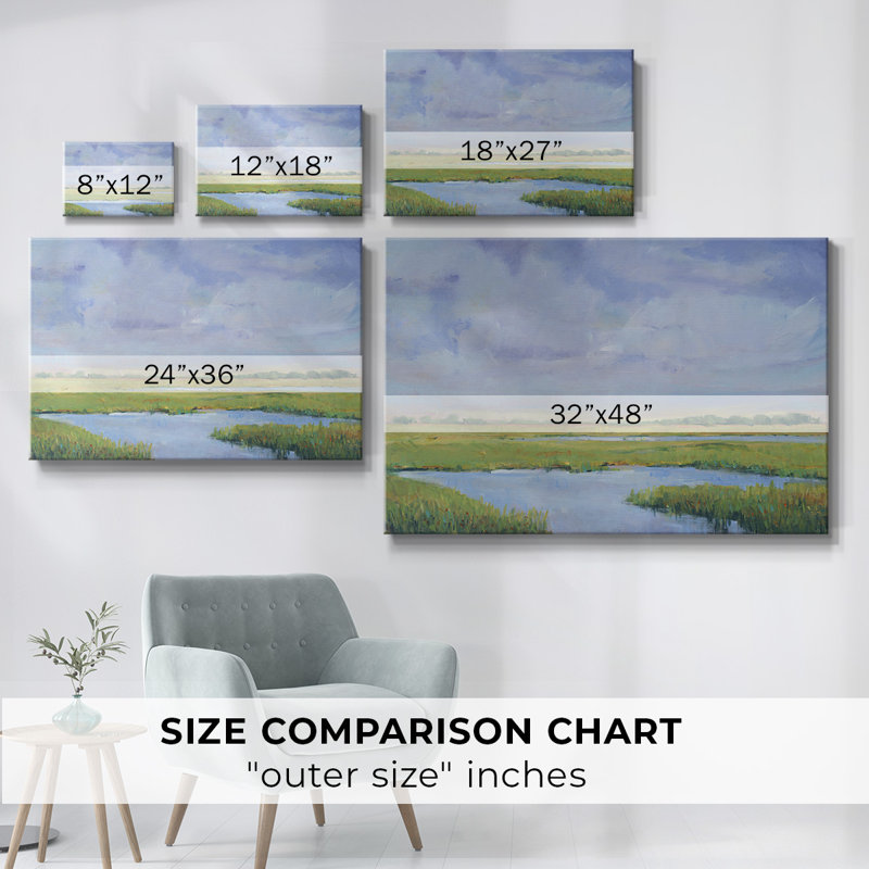 Toile tendue Summer Marsh I-Gallery, H 24 po x l 36 po