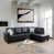 Black Faux Leather