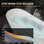 67'' x 29.53" Acrylic Freestanding Bathtub, Stand Alone Bath Tub with Toe-Tap Chrome Drain and Classic Slotted Overflow, cUPC Certified, Glossy White