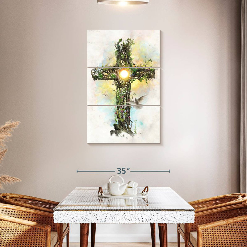 Adella, la croix du Christ, H 45 po x l 28 po