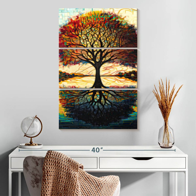 Arbre terrestre Harnek avec branches au paradis, H 32 po x l 20 po