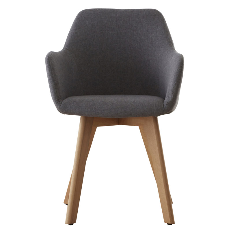 Alaina Upholstered Armchair, Black