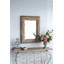 Miroir d'appoint, miroir d'appoint mural rectangulaire avec cadre en bois vieilli