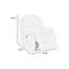 Fauteuil inclinable contemporain Power Motion avec tissu en velours et port USB