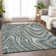 Premium Machine Washable Prisco Teal Rug