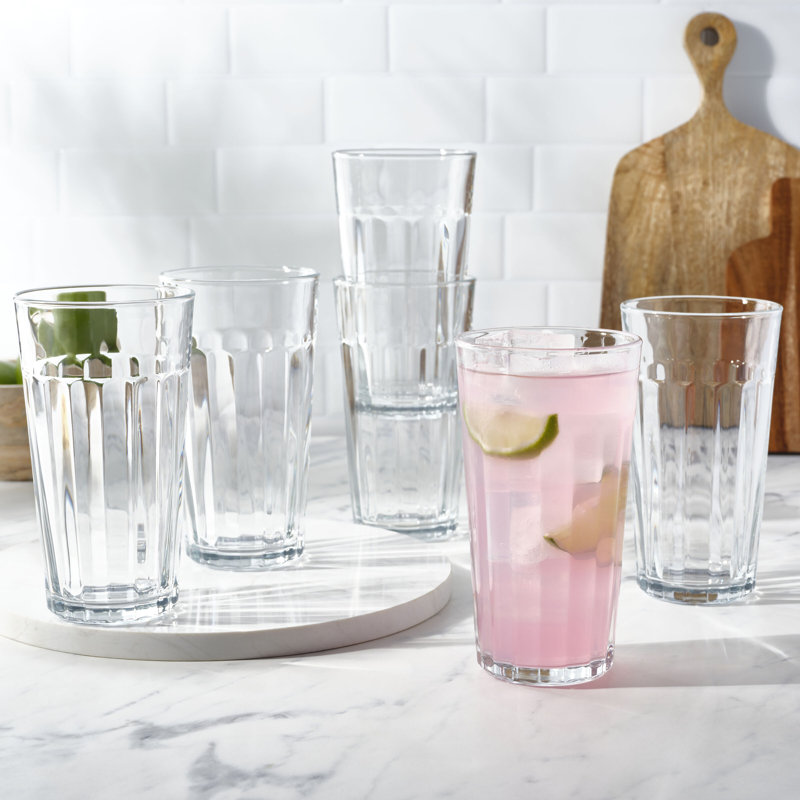Mikasa Mable Highball Glass Set, 16 Ounce