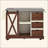 55.5" Farmhouse Kitchen Island With Drop Leaf, Kitchen Storage Island With Barn Door, Power Outlet, Rolling Kitchen Cart On Wheels With Spice Rack, For Home, Kitchen, Dining Room