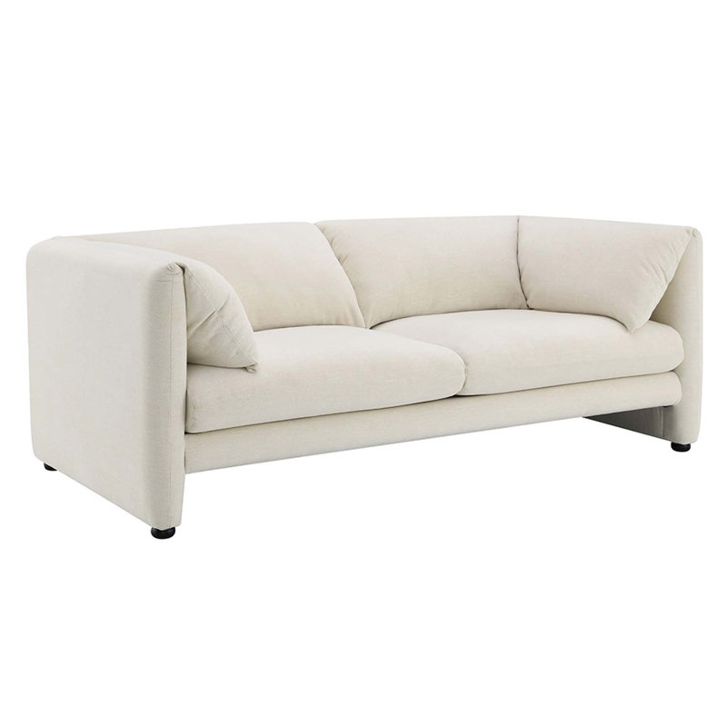 Causeuse 76 po Jaeda, lin beige