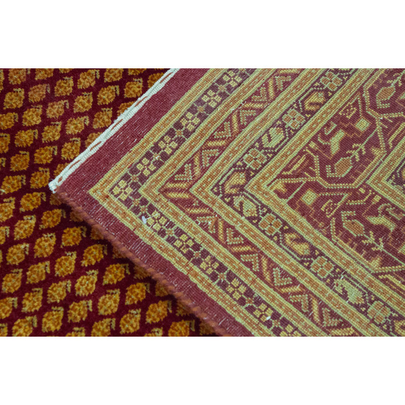 Wool Oriental Area Rug, Rectangle 6'8" x 9'8"