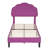 Twin Size Bed Frames With Cimahi Adjustable Teddy Fleece Headboard, Upholstered Platform Bed W/Slats Support-1073838192