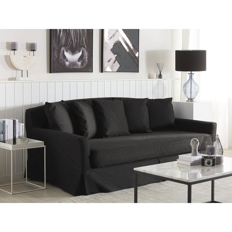 Gilja 3 Seater Sofa, Black