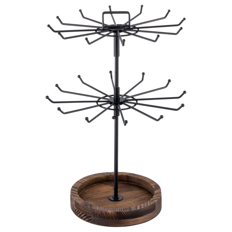 Metal 12-Hook Organizer Jewellery Stand