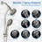 High-Pressure Rainfall Shower Head With 11-Inch Adjustable Arm - Vertical Flow Design For Spa-Like Bathing-113695271