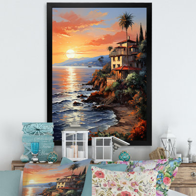 Espagne, coucher de soleil sur la Costa Del Solin I sur toile