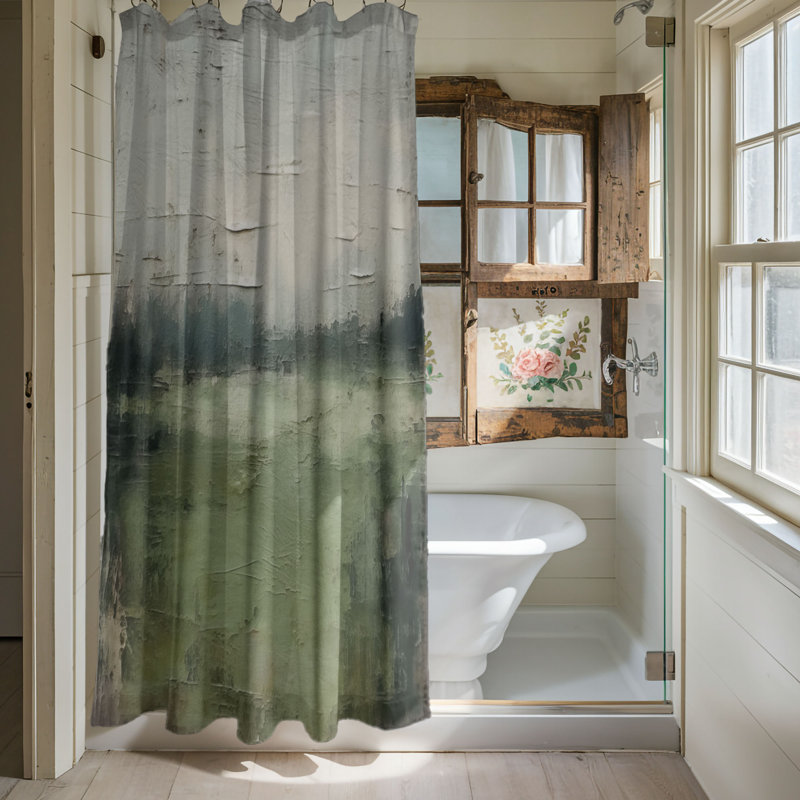 Rideau de douche Florisel, H 74 po x l 71 po