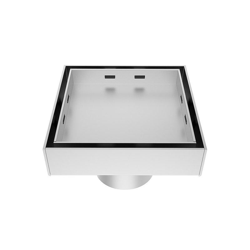 Bonde carrée en acier inoxydable de 4 pouces, Acier inoxydable