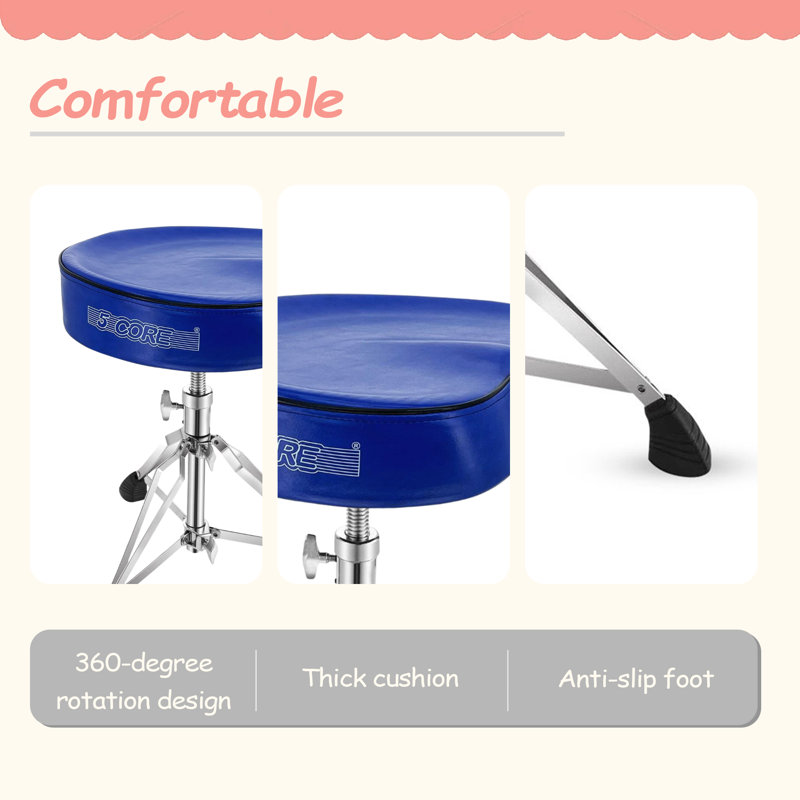 Siège de batteur 5Core Drum Throne, Bleu