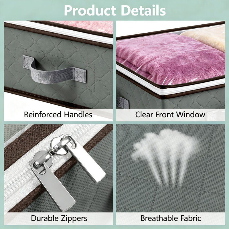 wekli Fabric Underbed Storage