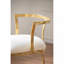 18. 5 x 19. Chaise Cavendish 5 x 27 po - or patiné