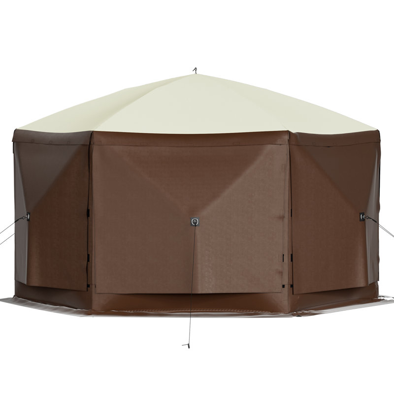 Pop-up Camping Gazebo Screen Tent, 10 ft x 10 ft
