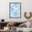 Motif floral de fleurs bleues IV-1046484600