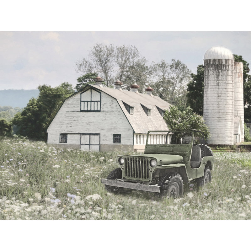 «Amoriel Old Jeep At The Farm on Canvas» par Lori Deiter, photographie, H 8 po x l 12 po
