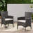 Dining Chair (2 Chairs ) - Stylish Grey For Reception 32.02 In. Height X 24 Width 22.86 Depth, 15.01 Lb Of 2 With Modern Straight Line Splendor, D, W, H,