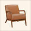 Chaise d'appoint sophistiquée avec revêtement élégant pour rehausser le salon
