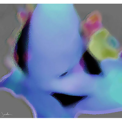 «Soft Glows» par Kent Wilcoxson Jordan - peinture encadrée 1 pièce