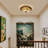 Uchis Glass Flush Mount