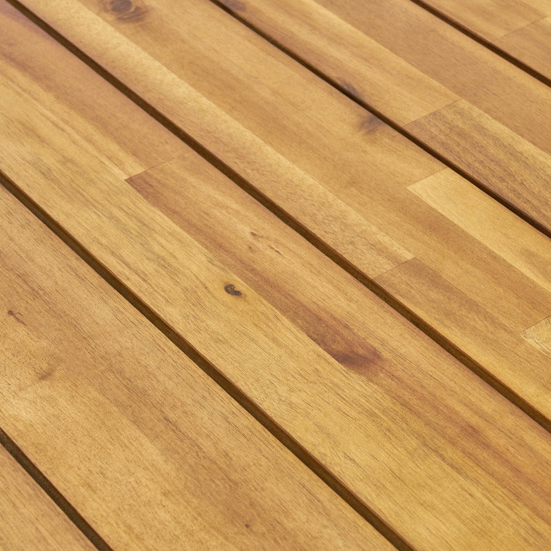 Table de salle à manger d'extérieur en bois massif, table de cuisine de patio 