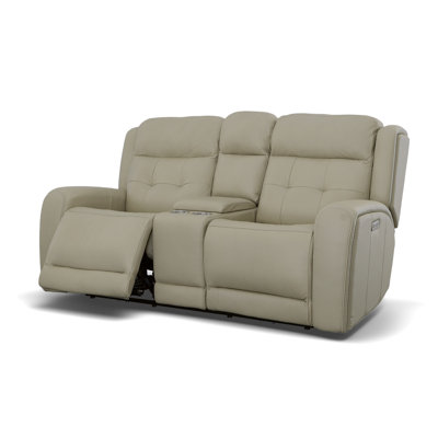 Grant 76" Leather Reclining Sofa