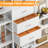 Triple Wide 6 Tiers Industrial Book Shelf With 3 Drawers And Storage Shelves, 73.6" Tall Bookcase With 16 Open Display Shelves, Large Etagere Bookshelf With Metal Frame For Home & Office-77338422