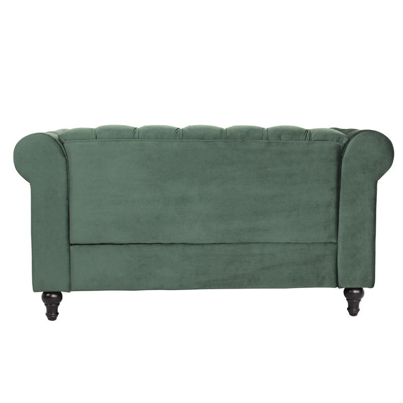 Sofa, Green, Velvet