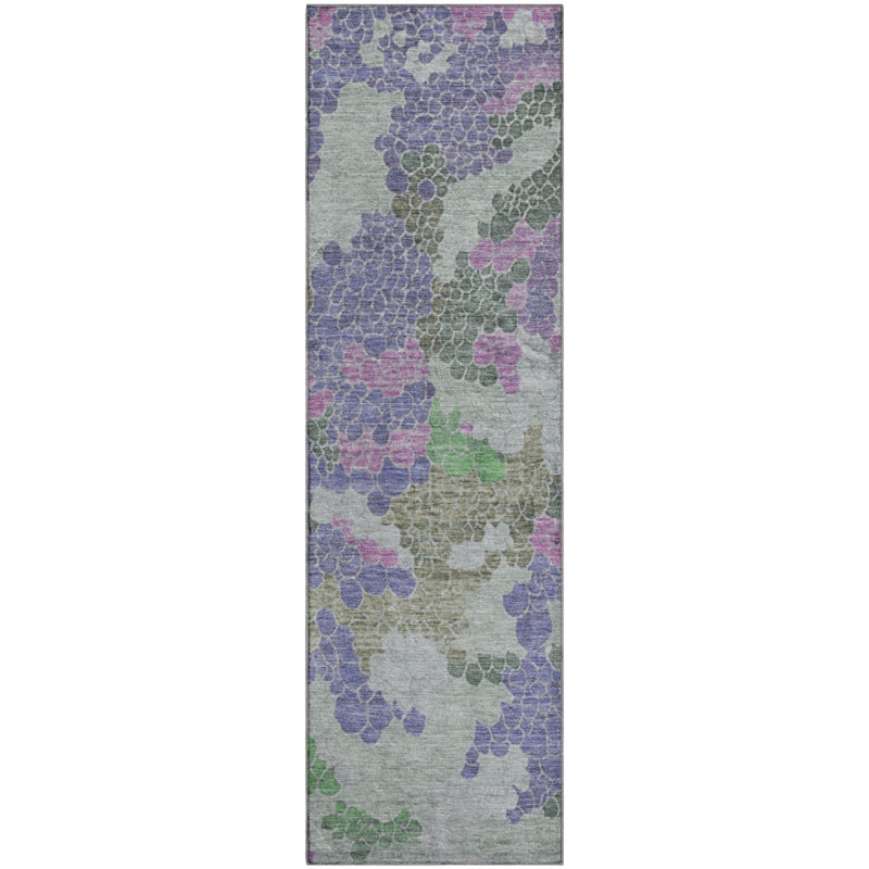 Premium Machine Washable Farolt AMF1906 Geometric Rug, Runner 2'3" x 7'6"