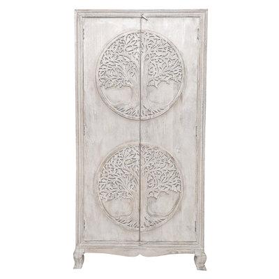 Armoire blanche antique
