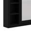Wall Mounted Medicine Cabinet With Mirror And 6 Open Shelves
