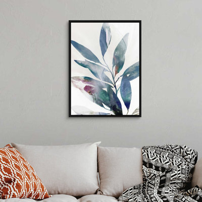 Indigo Sprig II, art mural sur toile