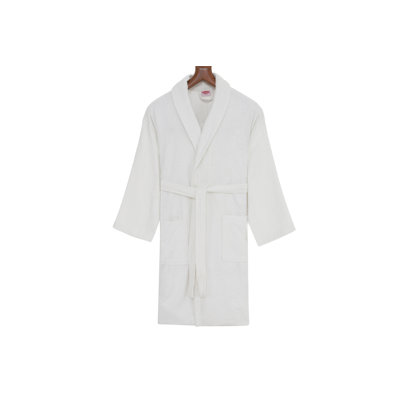 Peignoir 100% coton mi-mollet garçon avec poches